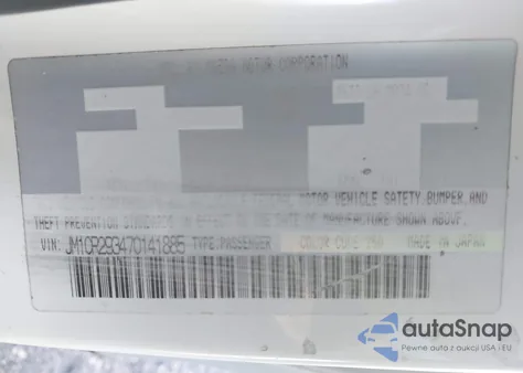 2007 Mazda Mazda5 Sport from USA, damaged, VIN JM1CR293470141885